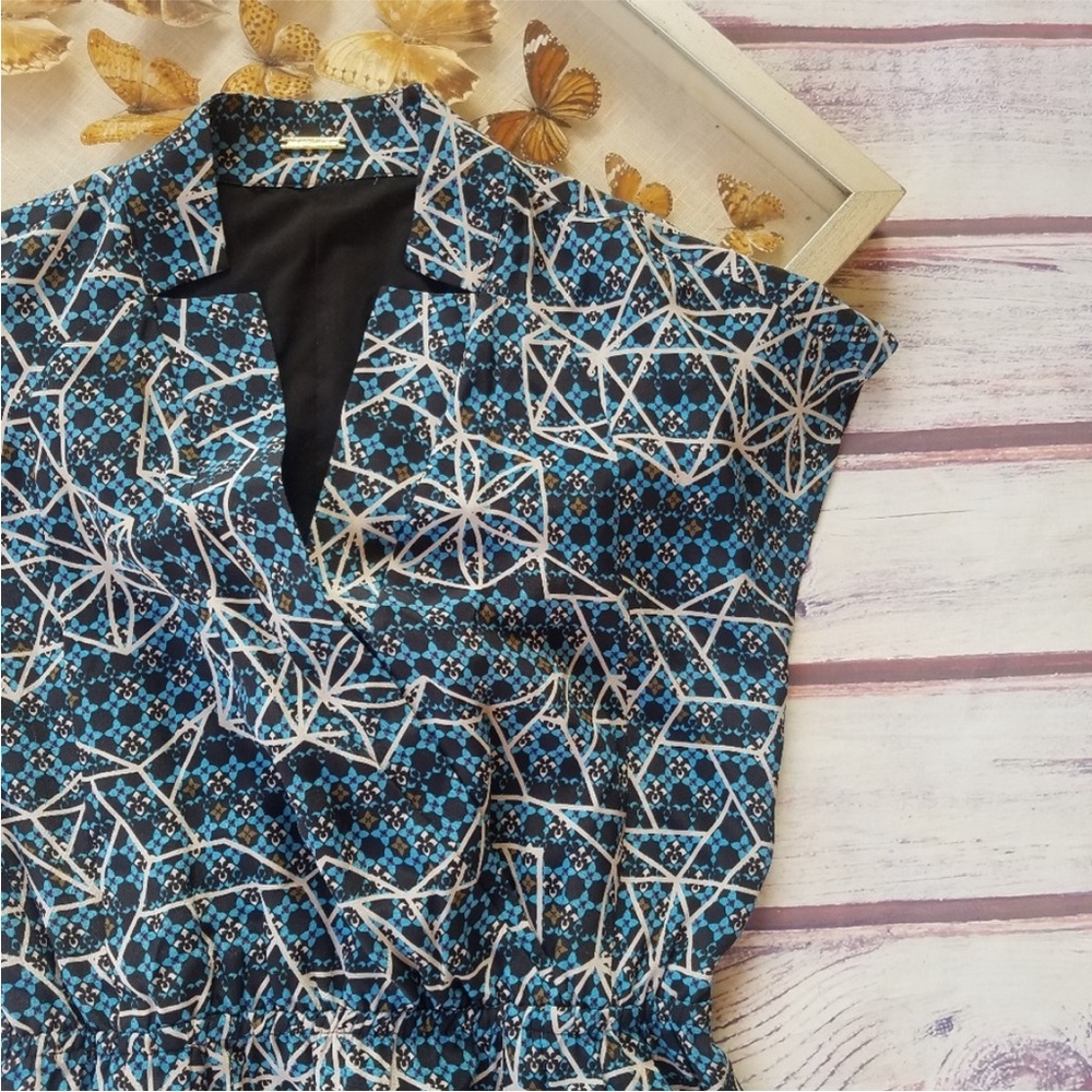 Rebecca Minkoff Geometric Print Silk‎ Dress